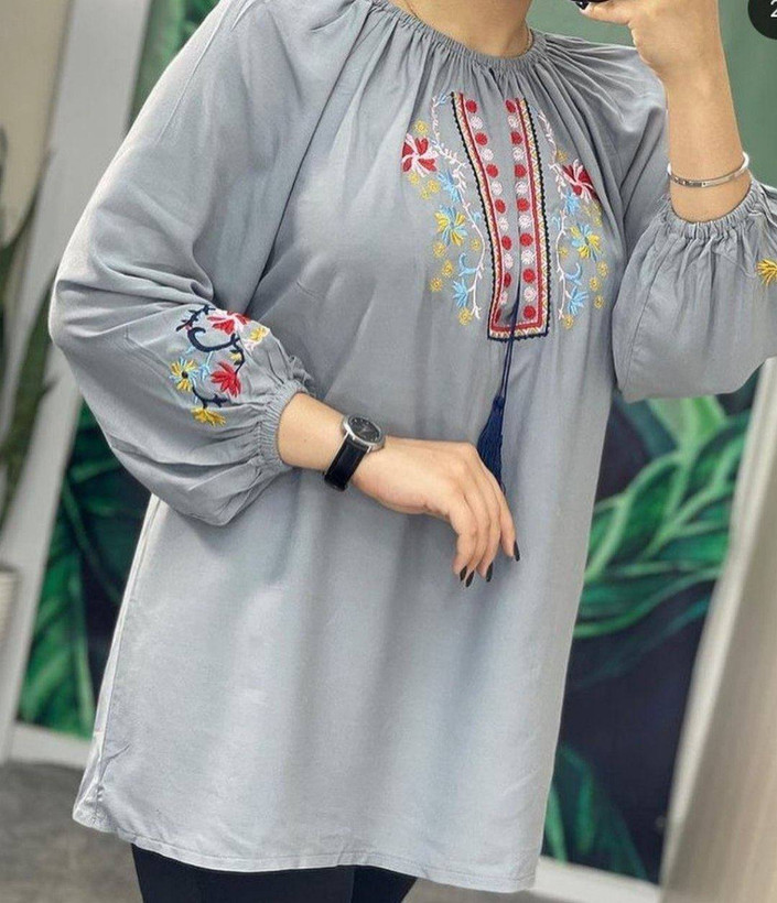 شومیز گلدوزی مارال شانتون فری سایز تا ۴۸