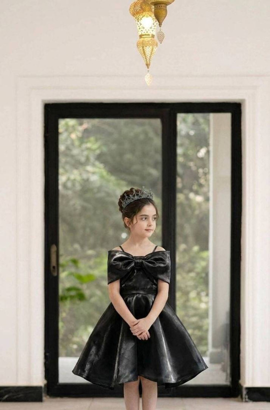 پیراهن ساتن آینه ای درجه یک ۴ تا ۱۶ سال