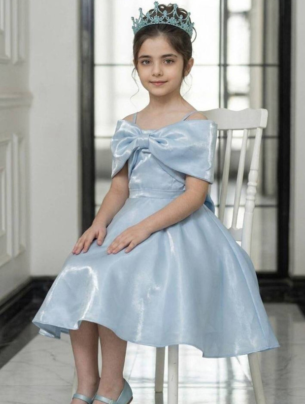 پیراهن ساتن آینه ای درجه یک ۴ تا ۱۶ سال