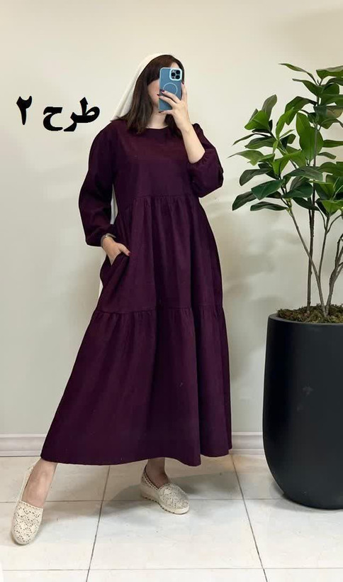 پیراهن مخمل کبریتی